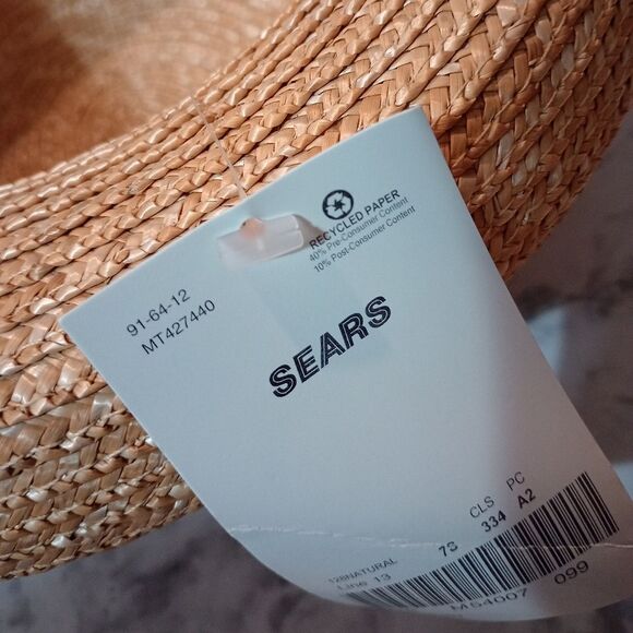 NWT Sears Straw Hat - Picture 6 of 7